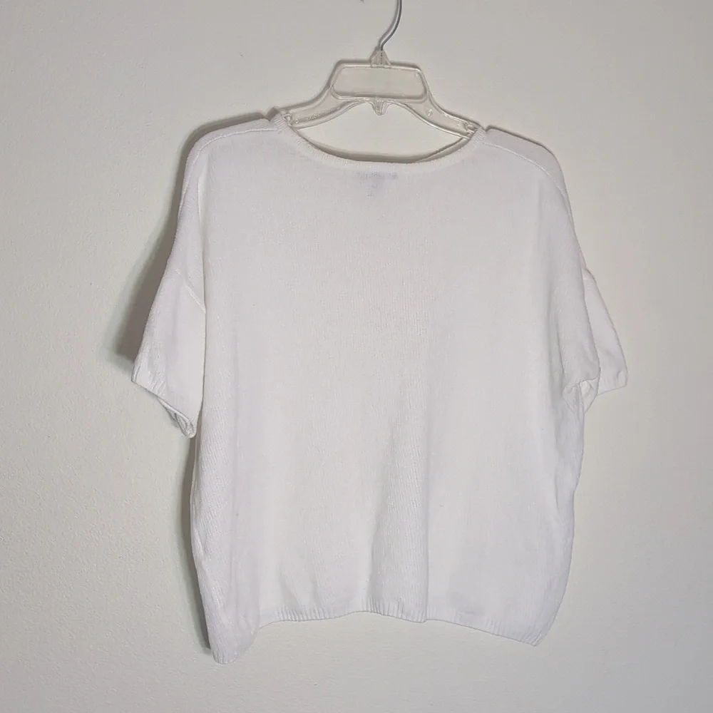 Eileen Fisher Womens Sweater Quiet Luxury I 100% Organic Cotton‎ Chenille Large